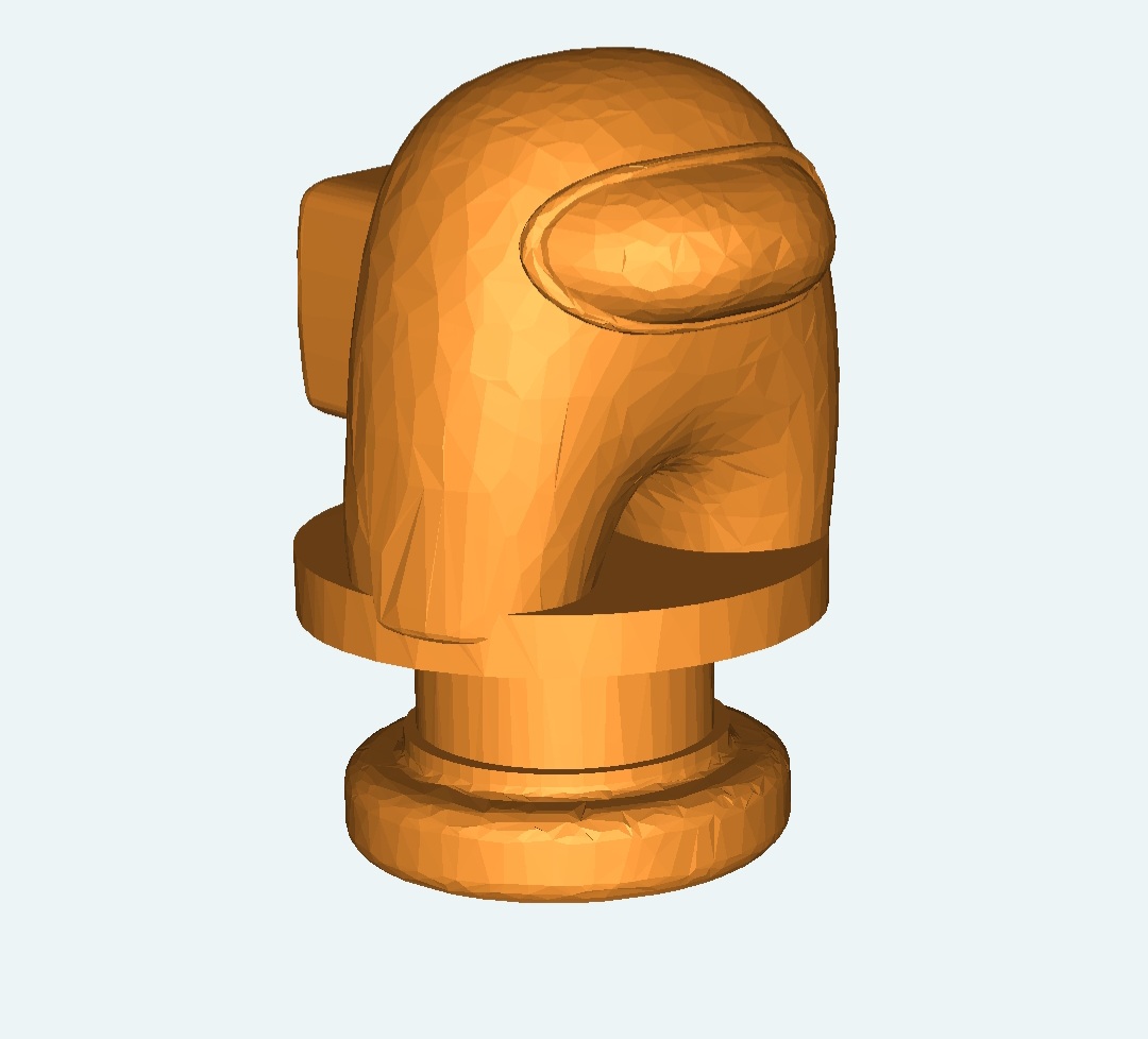 Amongus crock charm