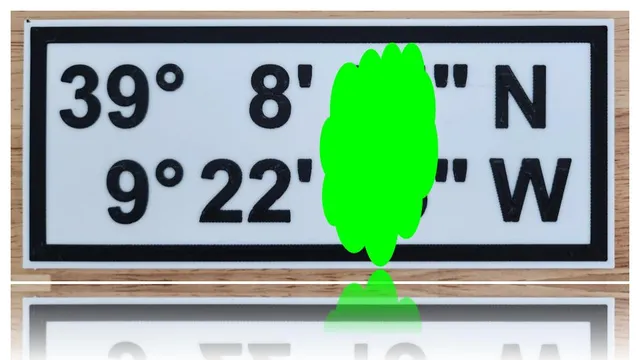 Latitude & longitude sign, OpenSCAD parametric