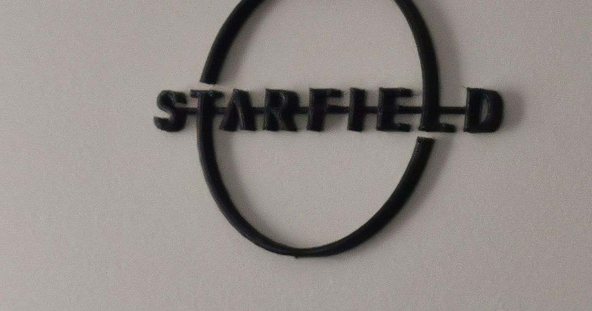 Starfield Logo Wall Art by Winston, Download free STL model