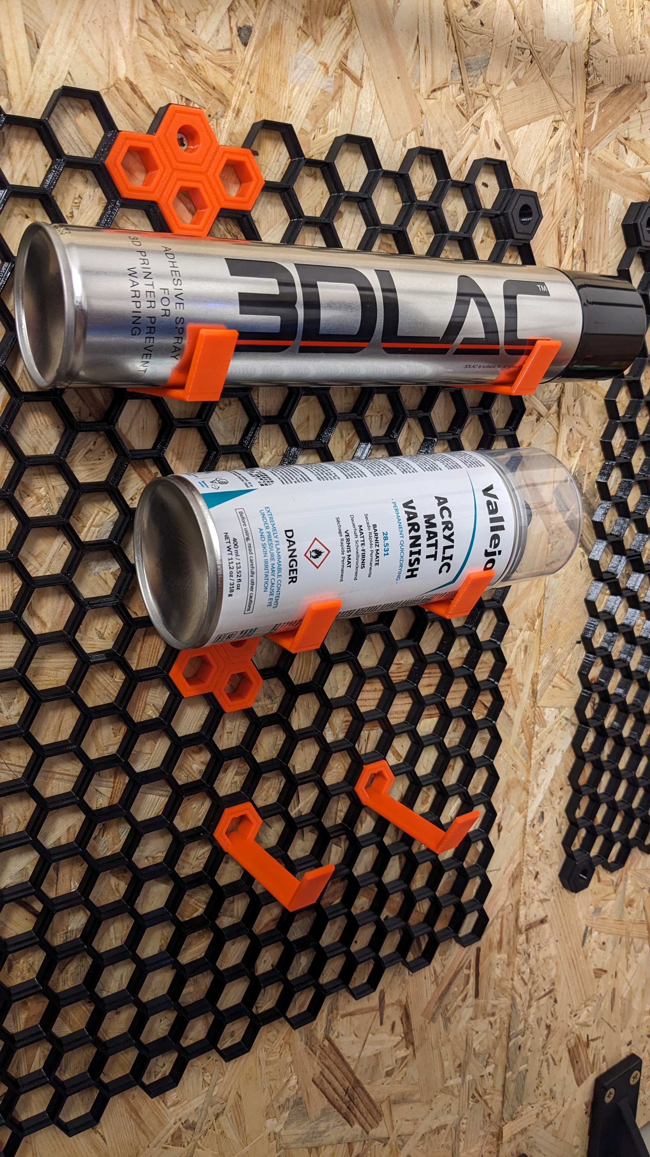 Honeycomb Wall Spray Can Holders