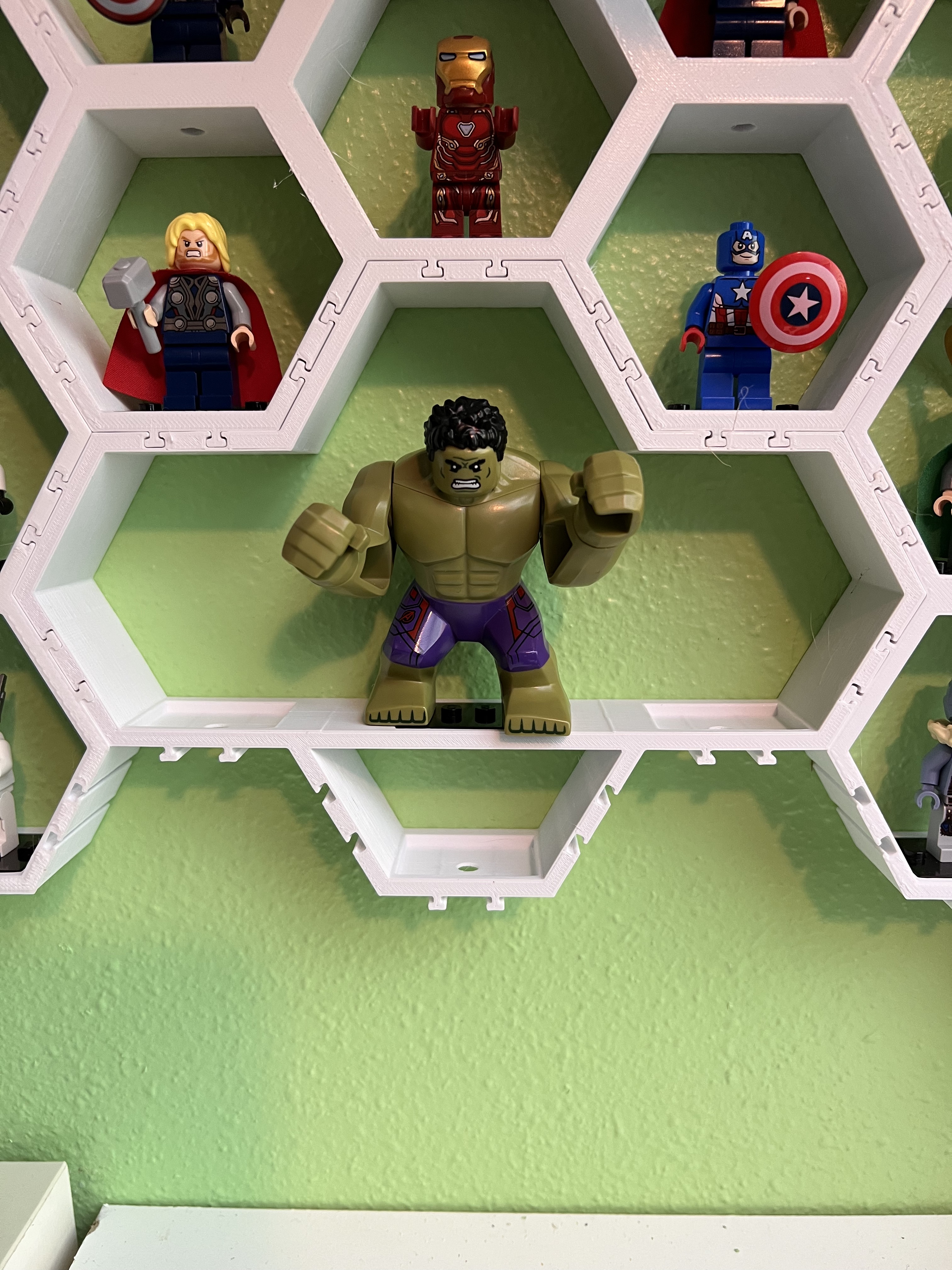 LEGO Minifig Hexagon Display for Large Minifig