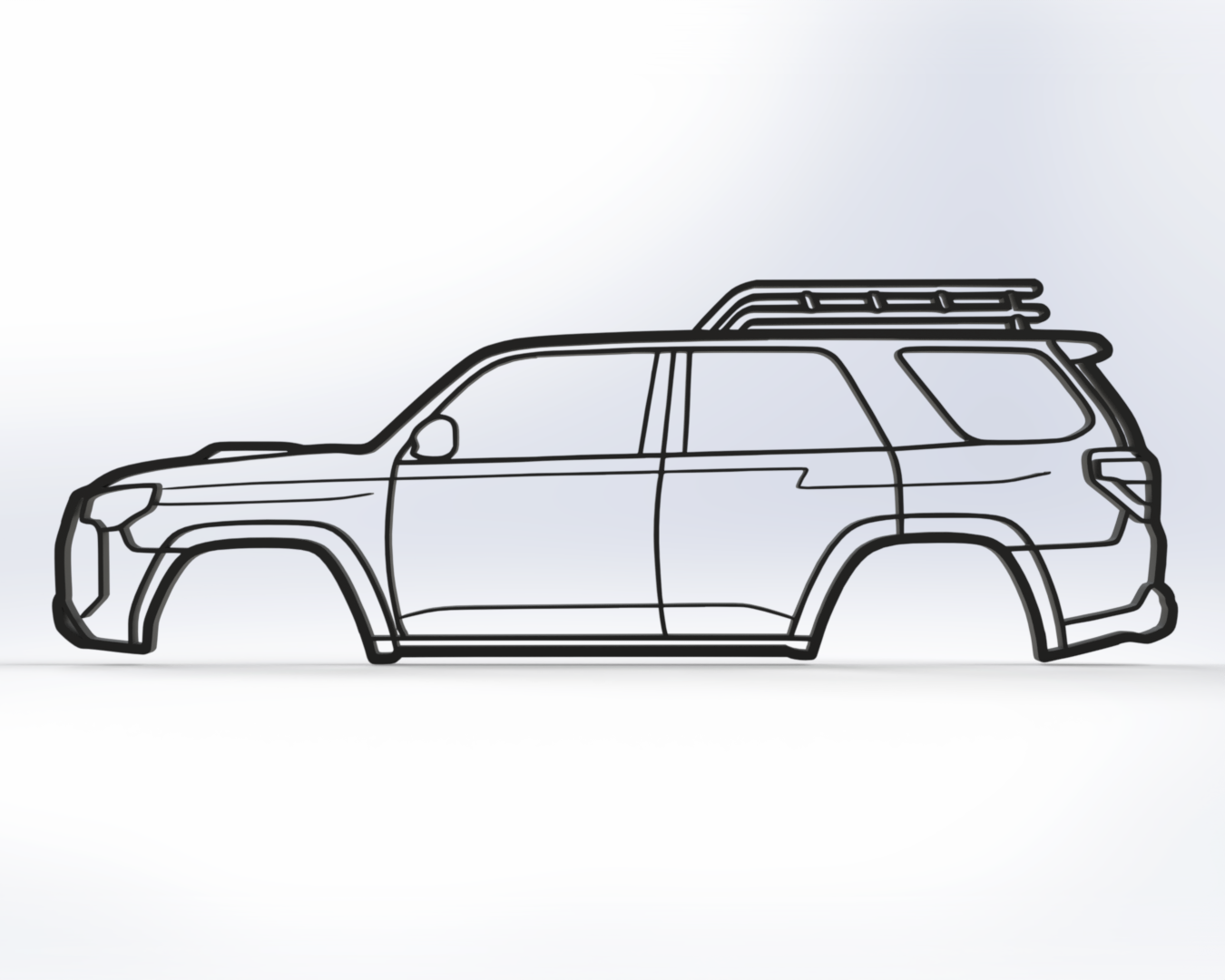 Toyota 4Runner 5th Gen 2D Wall Art