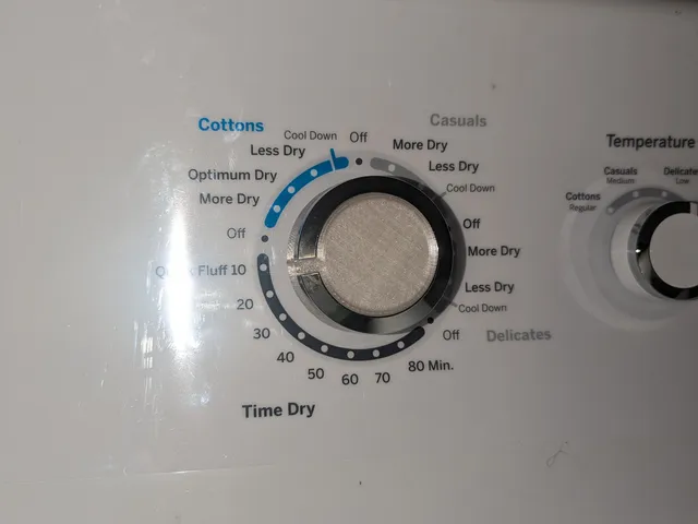 GE Dryer Control Knob