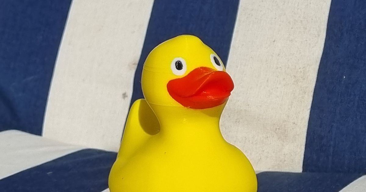 painted rubber ducky by Toxværd Download free STL model