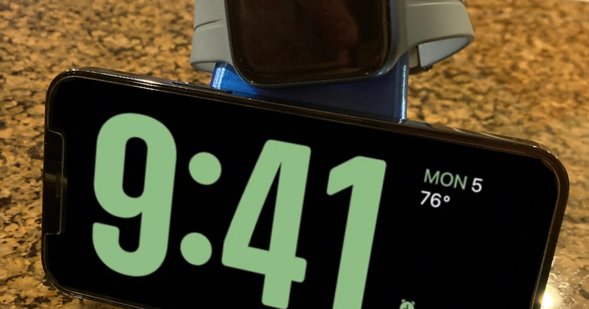 Nightstand Mode MagSafe iPhone and Apple Watch Stand by jgentry Download free STL model