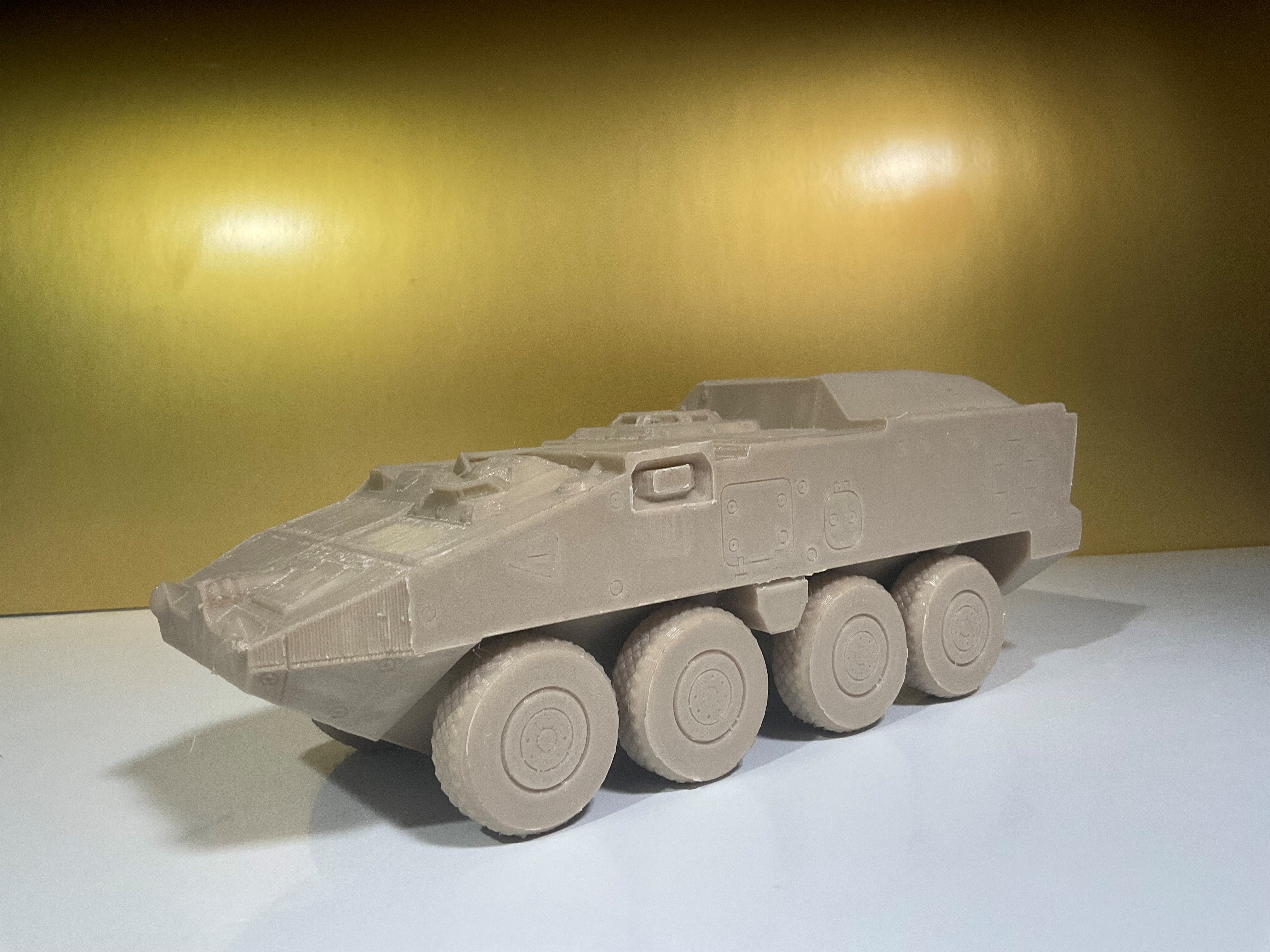 Print in Place Stryker M1133 Medical Evacuation Vehicle