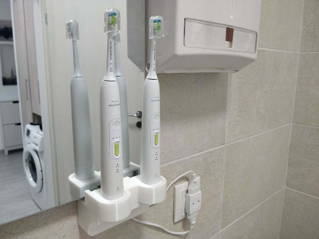 Philips Sonicare wall mount with charger by Alexandru Capatina Download free STL model