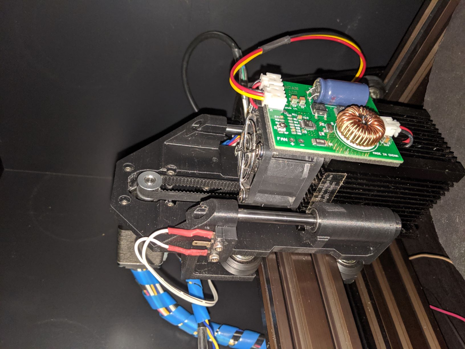 Carriage to allow Z Axis on Laser Cutter