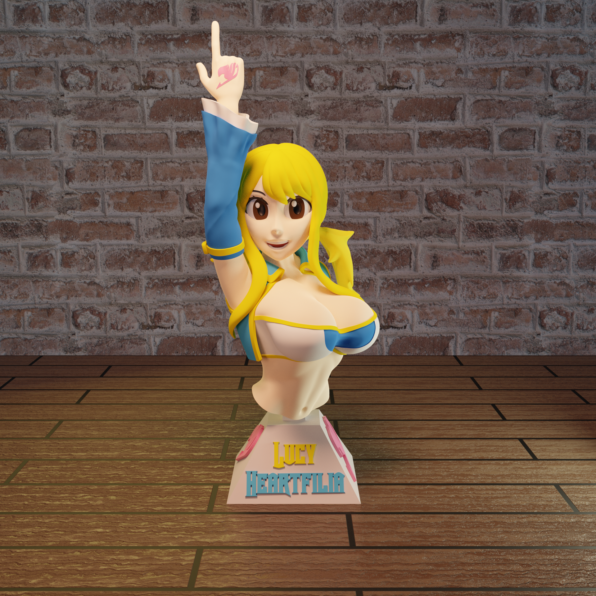 BUST OF LUCY HEARTFILIA FROM FAIRY TAIL