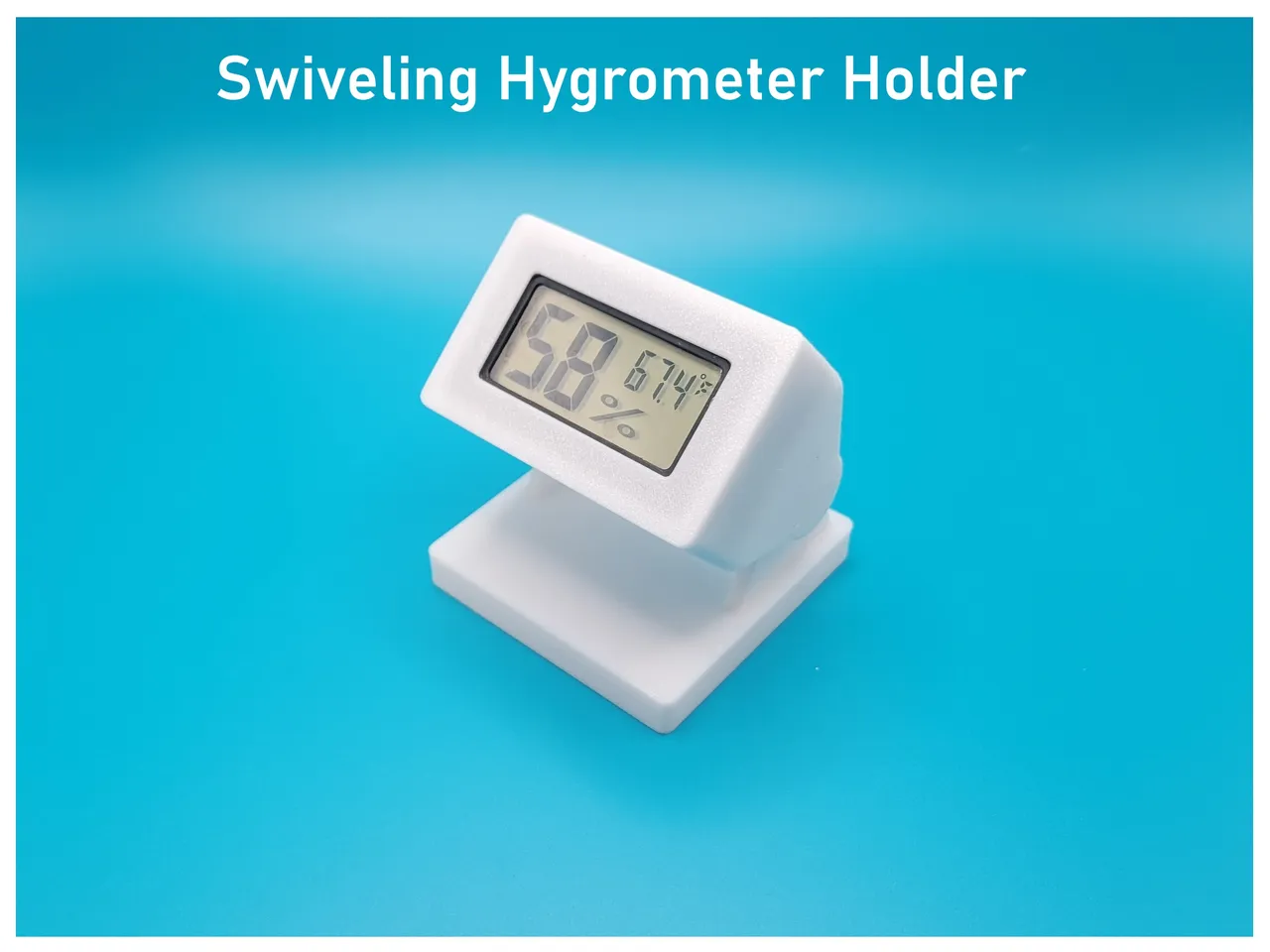 Swiveling Hygrometer Holder by Phil Caruso | Download free STL