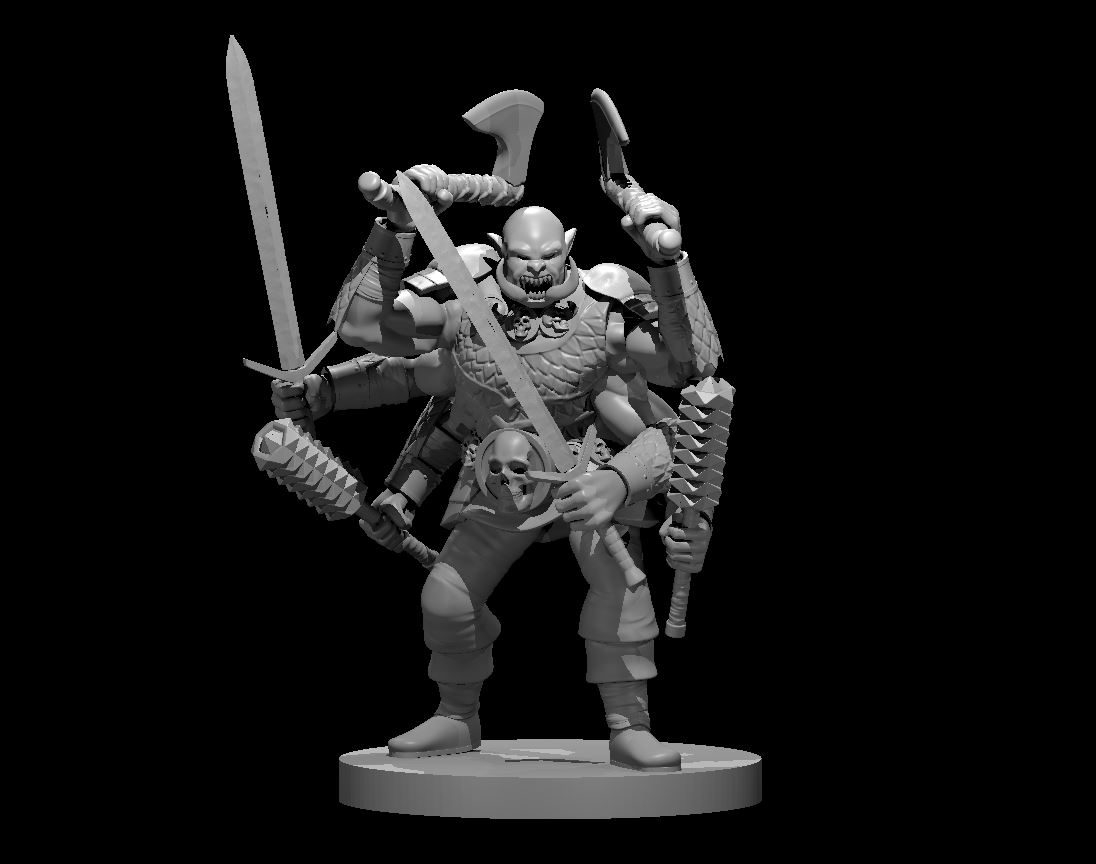 Six Armed War Deity