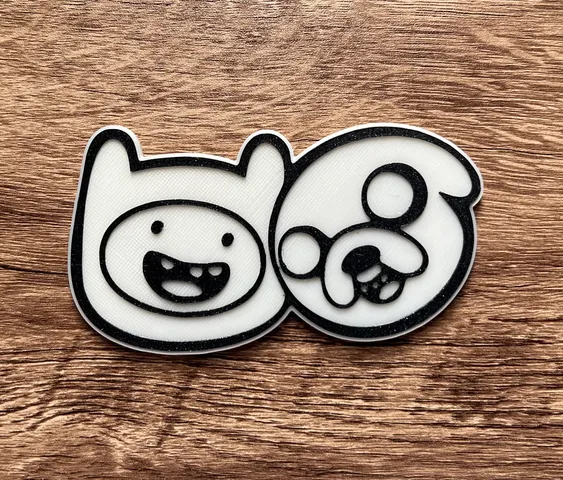 Jake and Finn Adventure Time Magnet (8x3mm magnets)