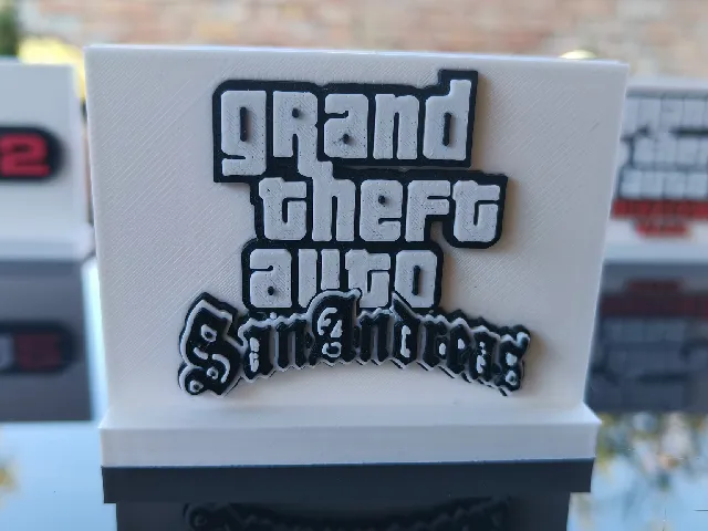 GTA San Andreas Logo with Display Stand
