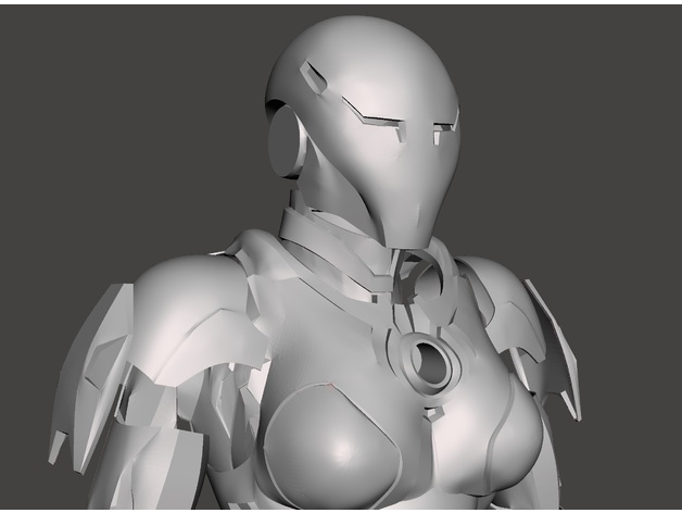 Pepper Potts Rescue Armor Helmet 3D Printed shops RAW Kit