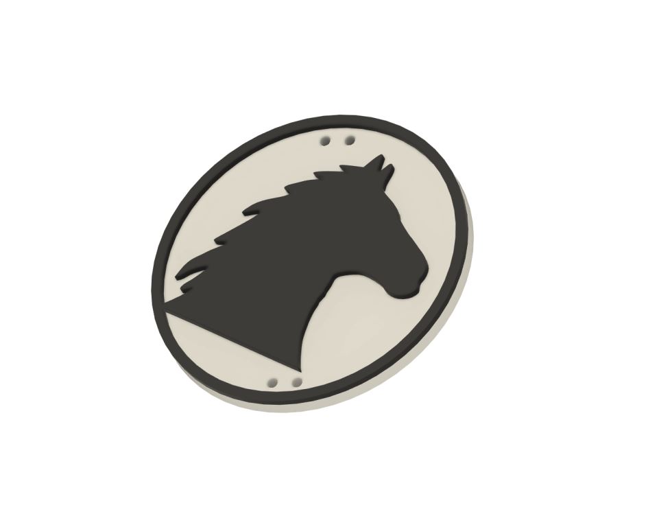 Miniatura 3 do modelo 3D Horse Button/Keychain