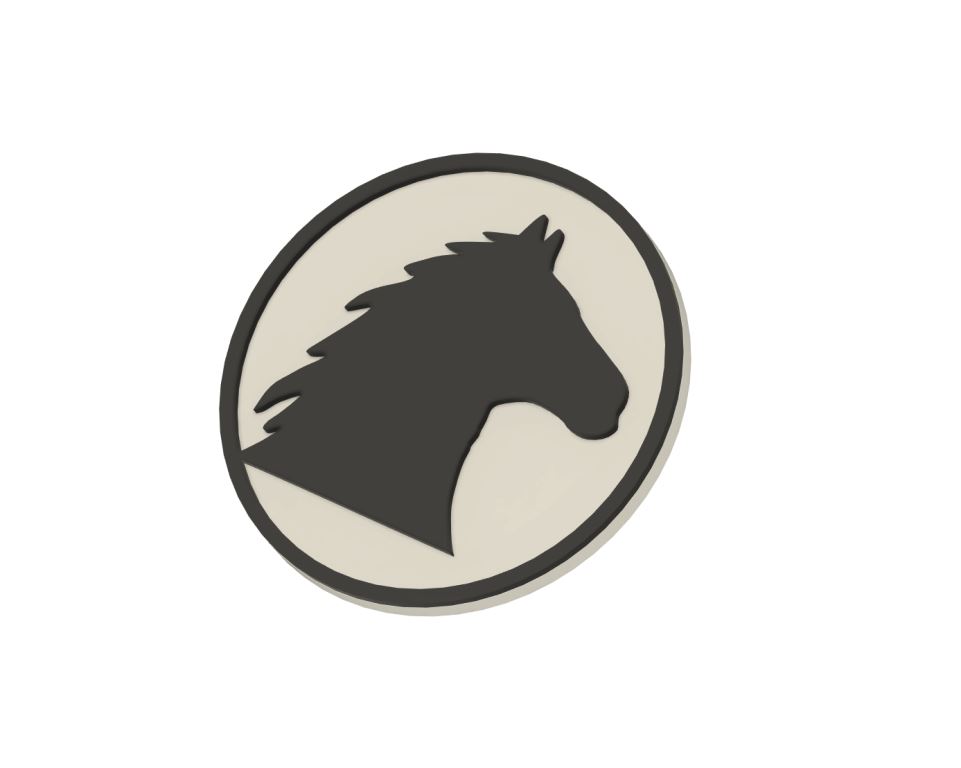Miniatura 4 do modelo 3D Horse Button/Keychain