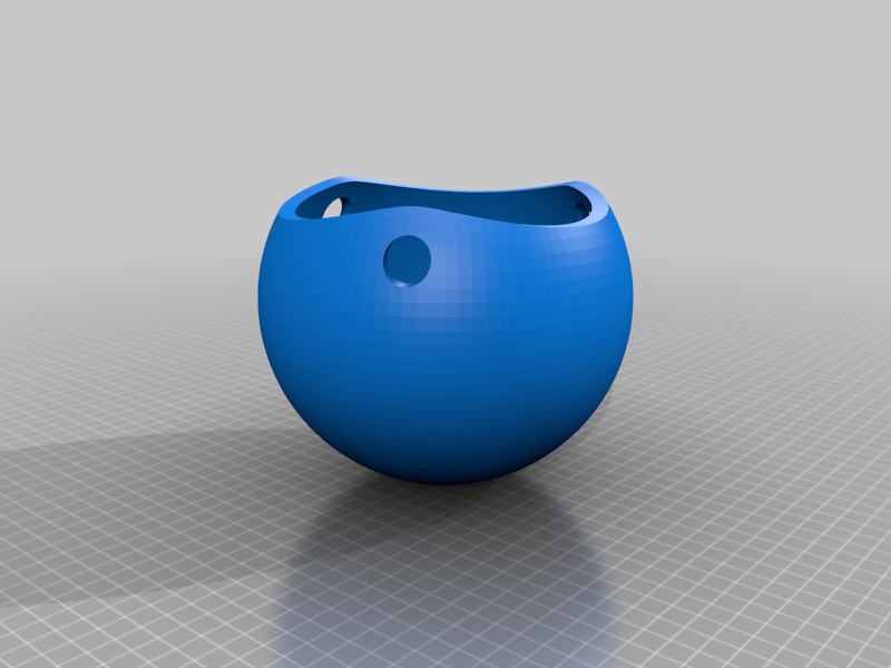 Miniatura 2 do modelo 3D Round Hanging Planter