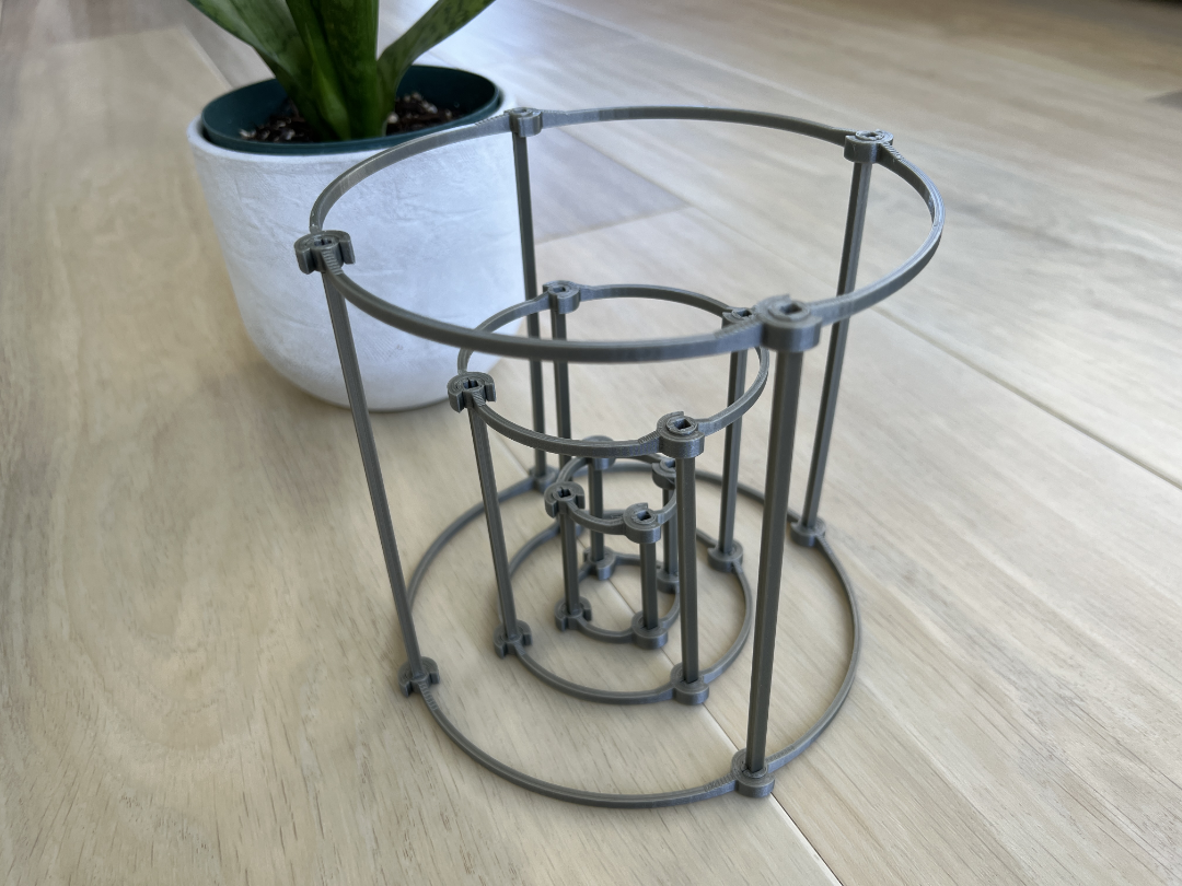 Miniatura 7 do modelo 3D VertiGrow - Modular Stackable Plant Support System