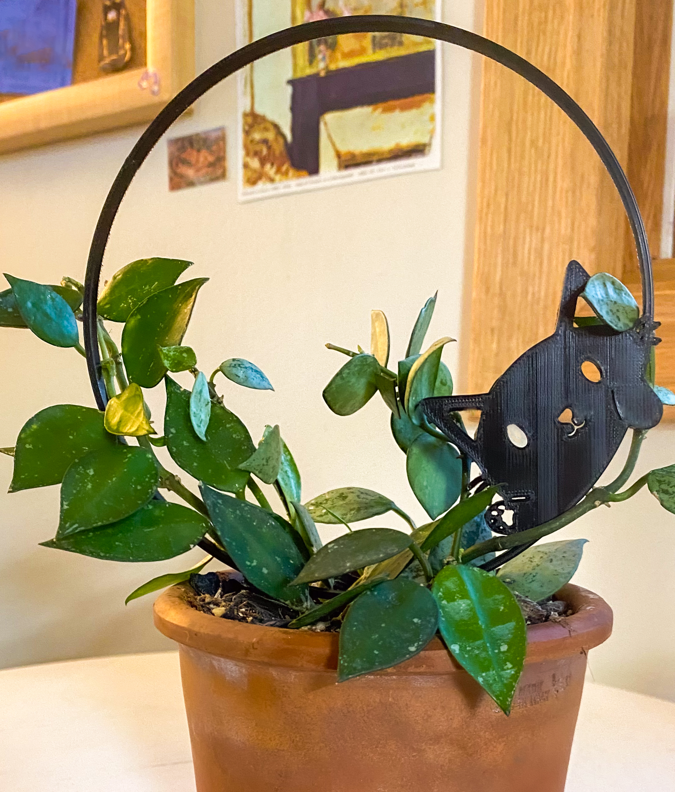Peeking Cat Plant Trellis