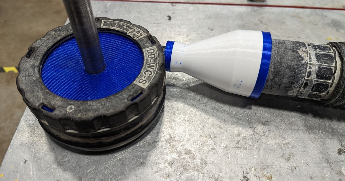 Hilti vacuum boot to shop vac Adapter by BlackTigerDesigns Download