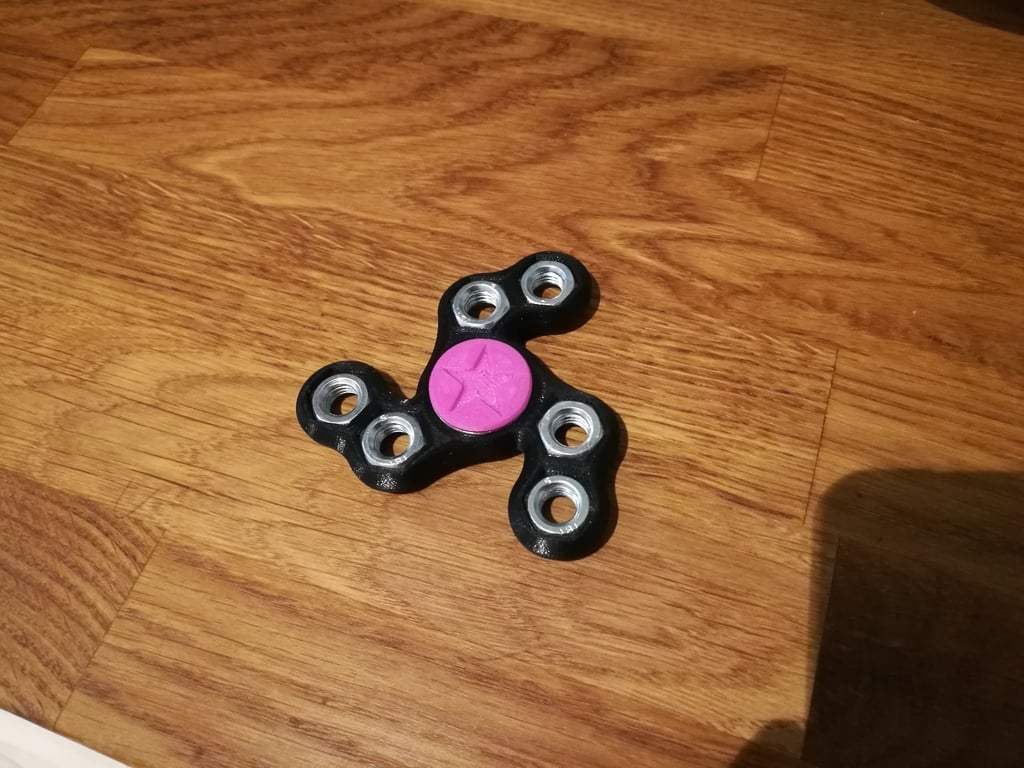 The six nut spinner (tri spinner fidget)