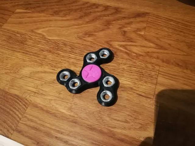 The six nut spinner (tri spinner fidget)