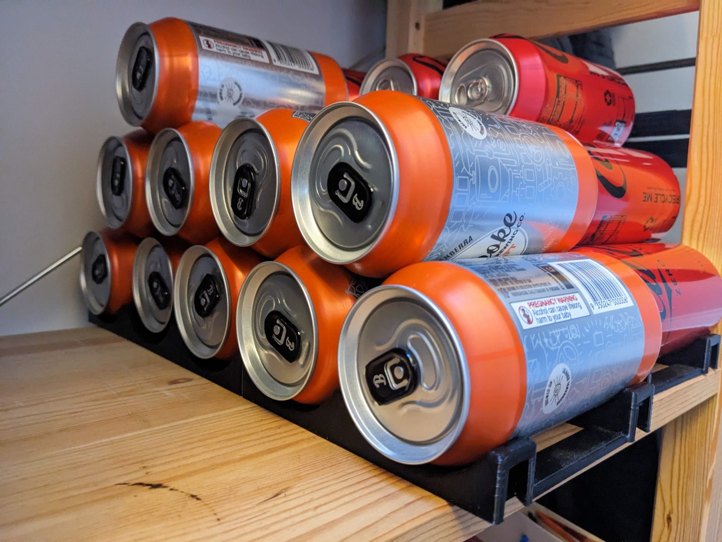 Interlocking Modular Cola/Beer/Soda Can Stand