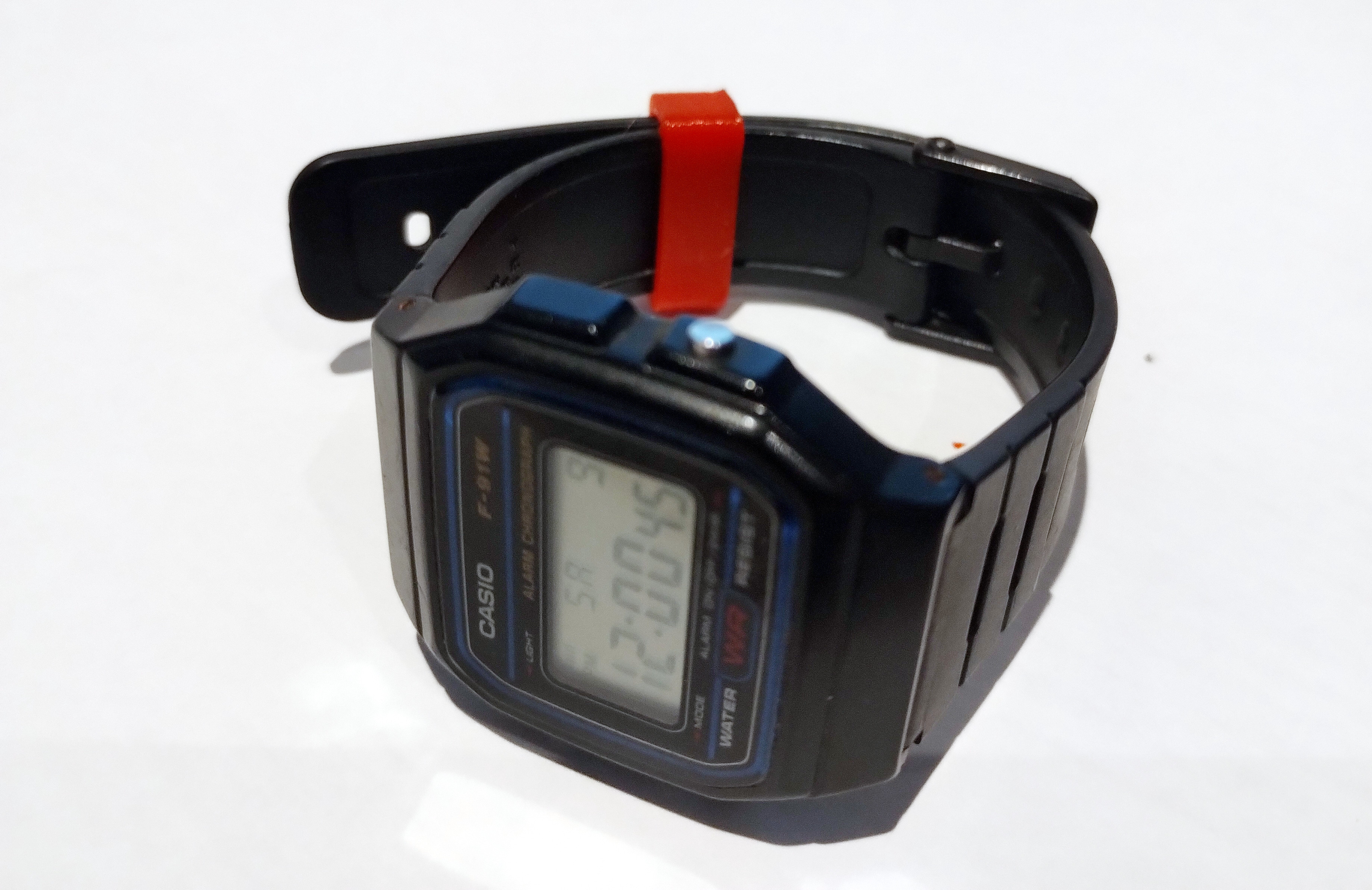 Parametric watch strap loop replacement (Casio F-91W)