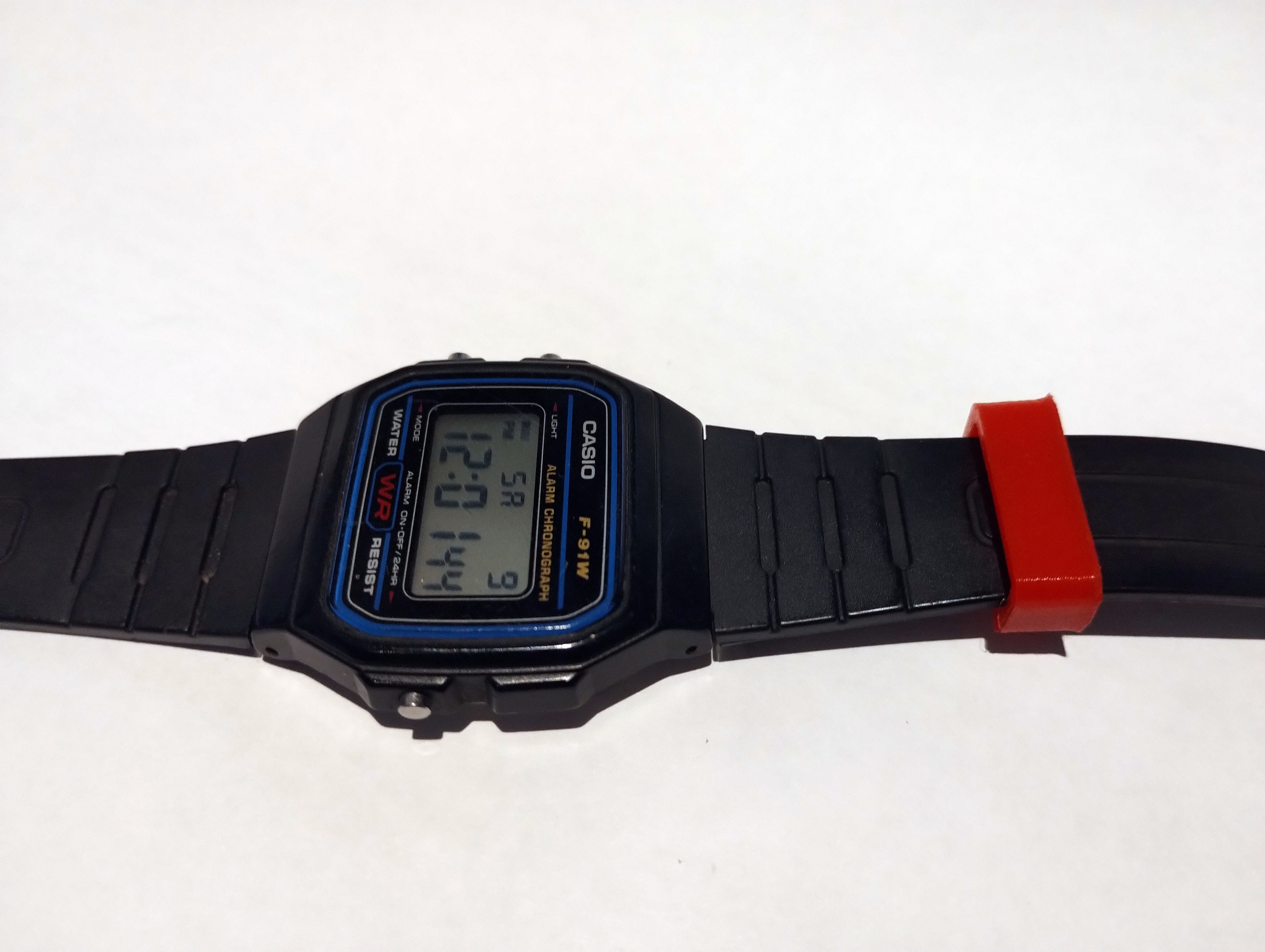 Miniatura 2 do modelo 3D Parametric watch strap loop replacement (Casio F-91W)