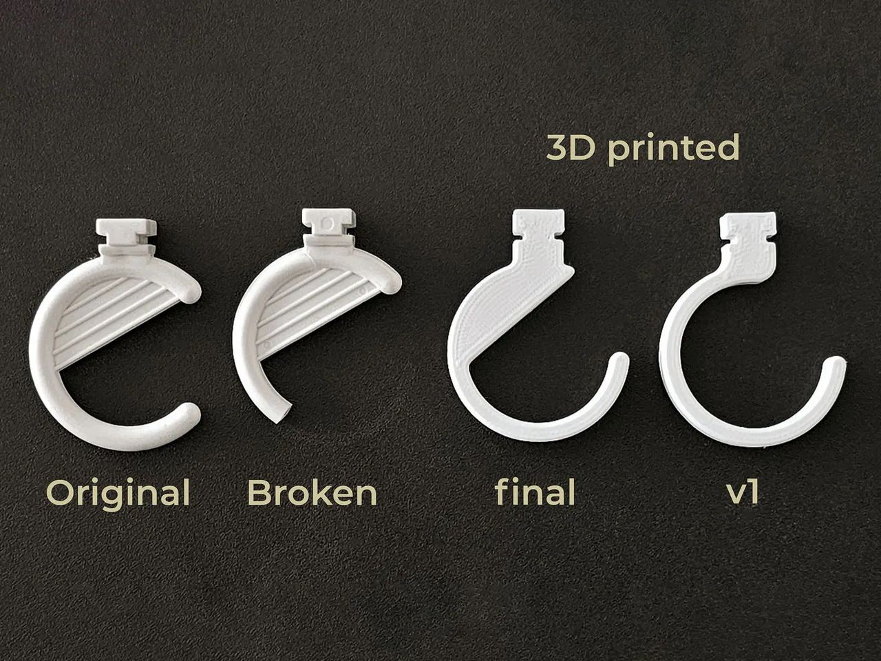 Hook for earring free 3D model 3D printable