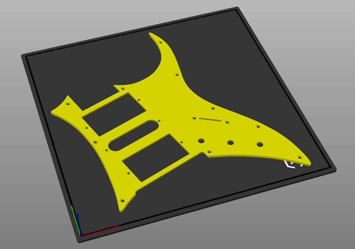 Vester (Ibanez RG like) pickguard replacement by BuildByte3D | Download ...