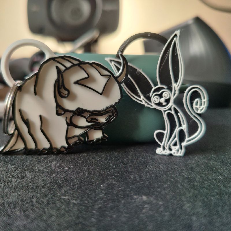 Avatar Appa and Momo Keychain by YardenSZ | Download free STL model ...
