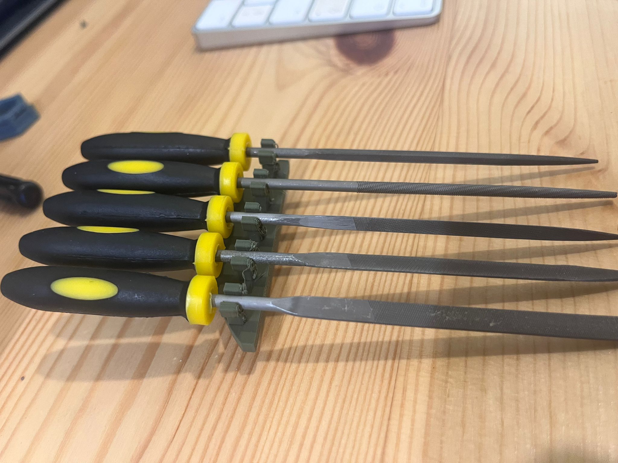 wall needle file holder by YB Download free STL model