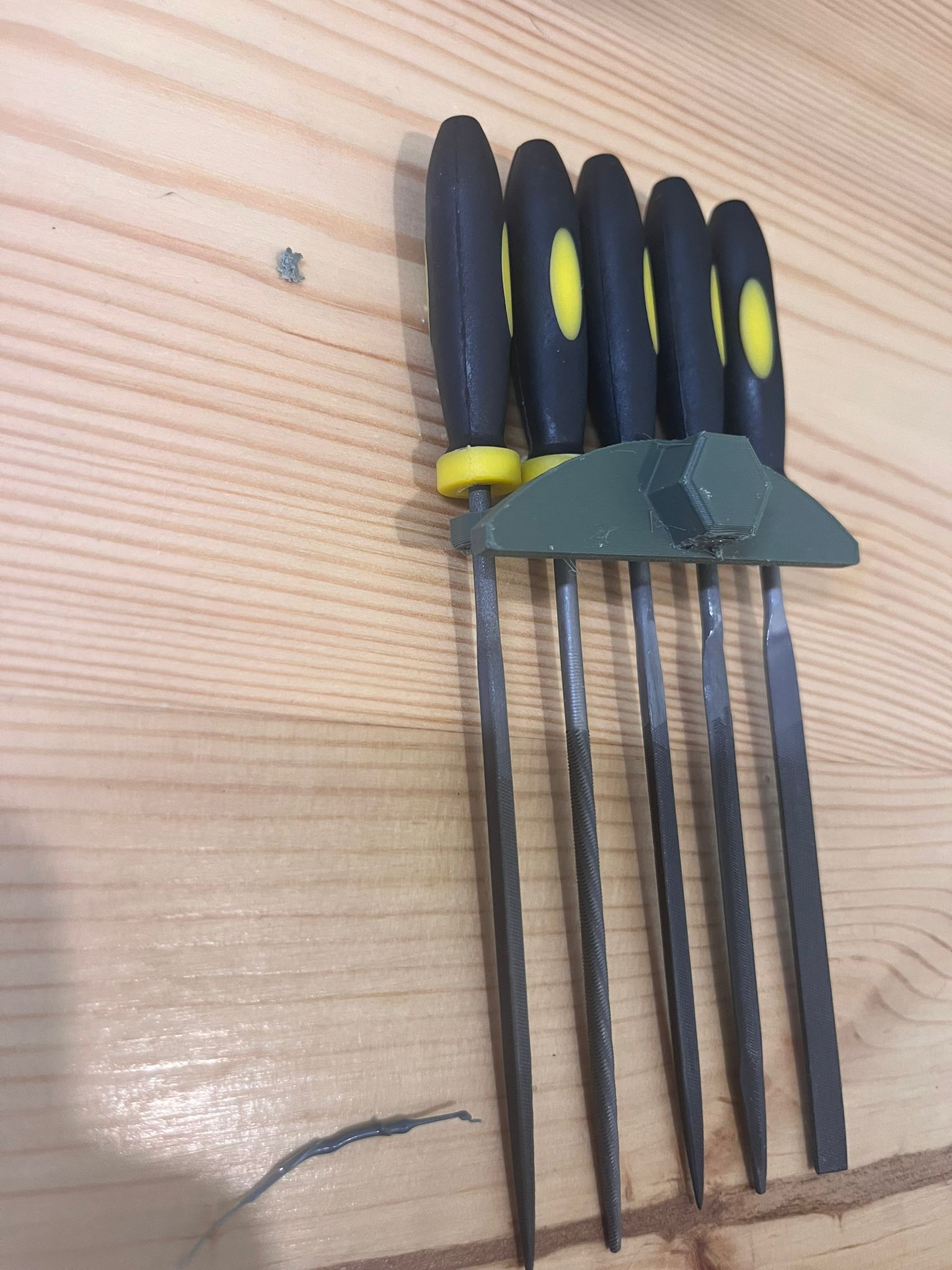 wall needle file holder by YB Download free STL model