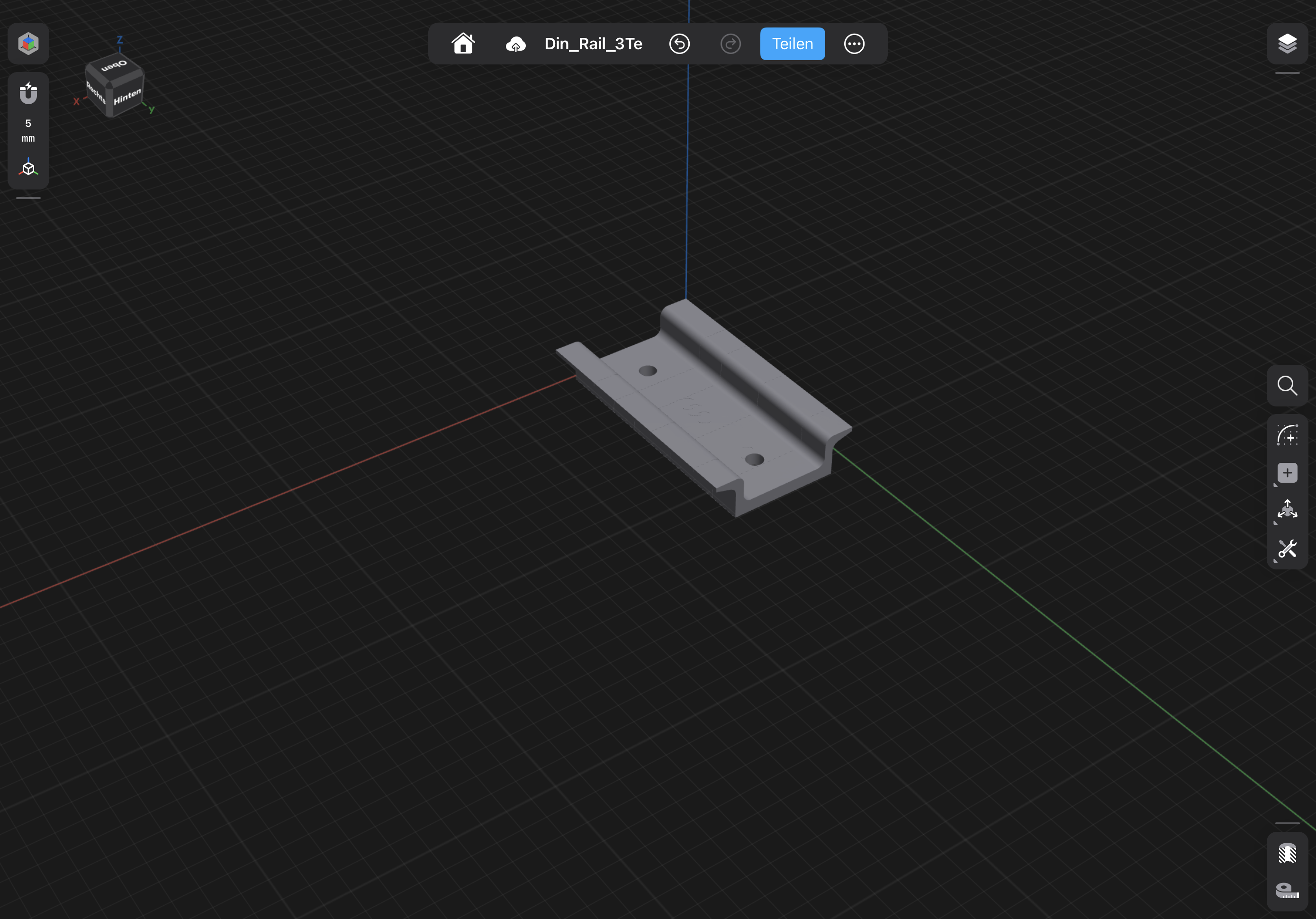 Din_Rail_3_Te 3D model thumbnail