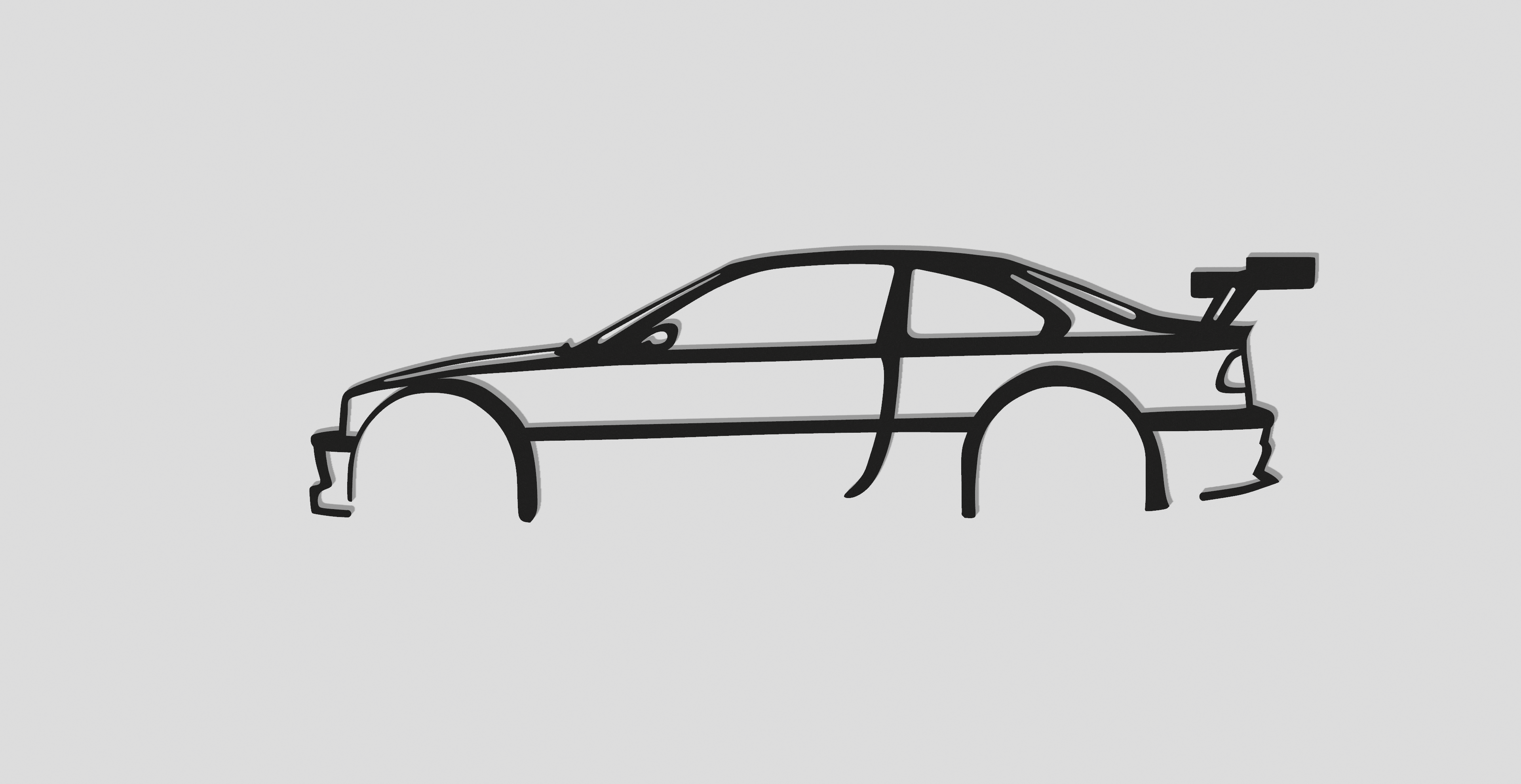 BMW E46 2D Wall Art