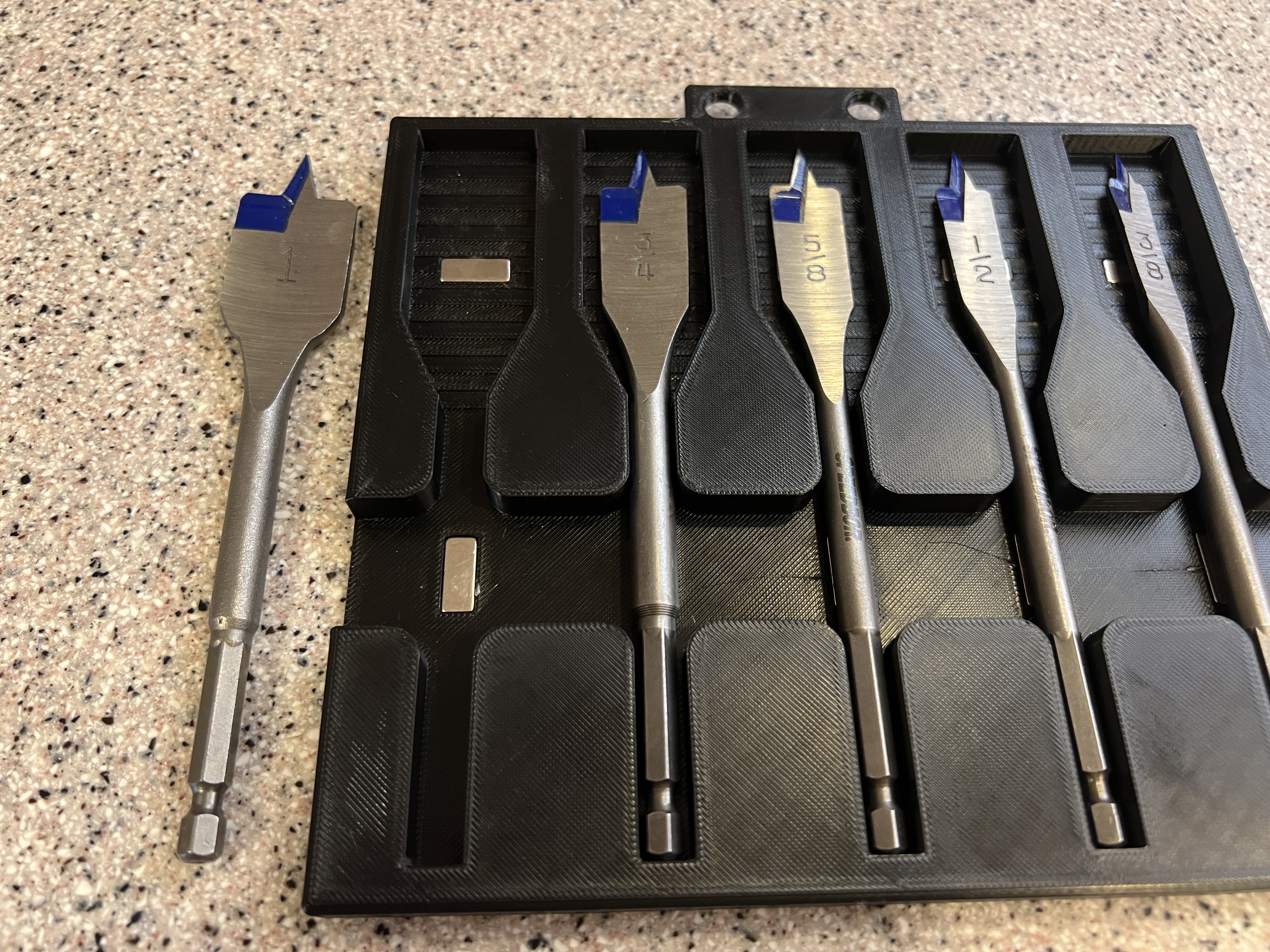 Spade Drill Bit Storage Box