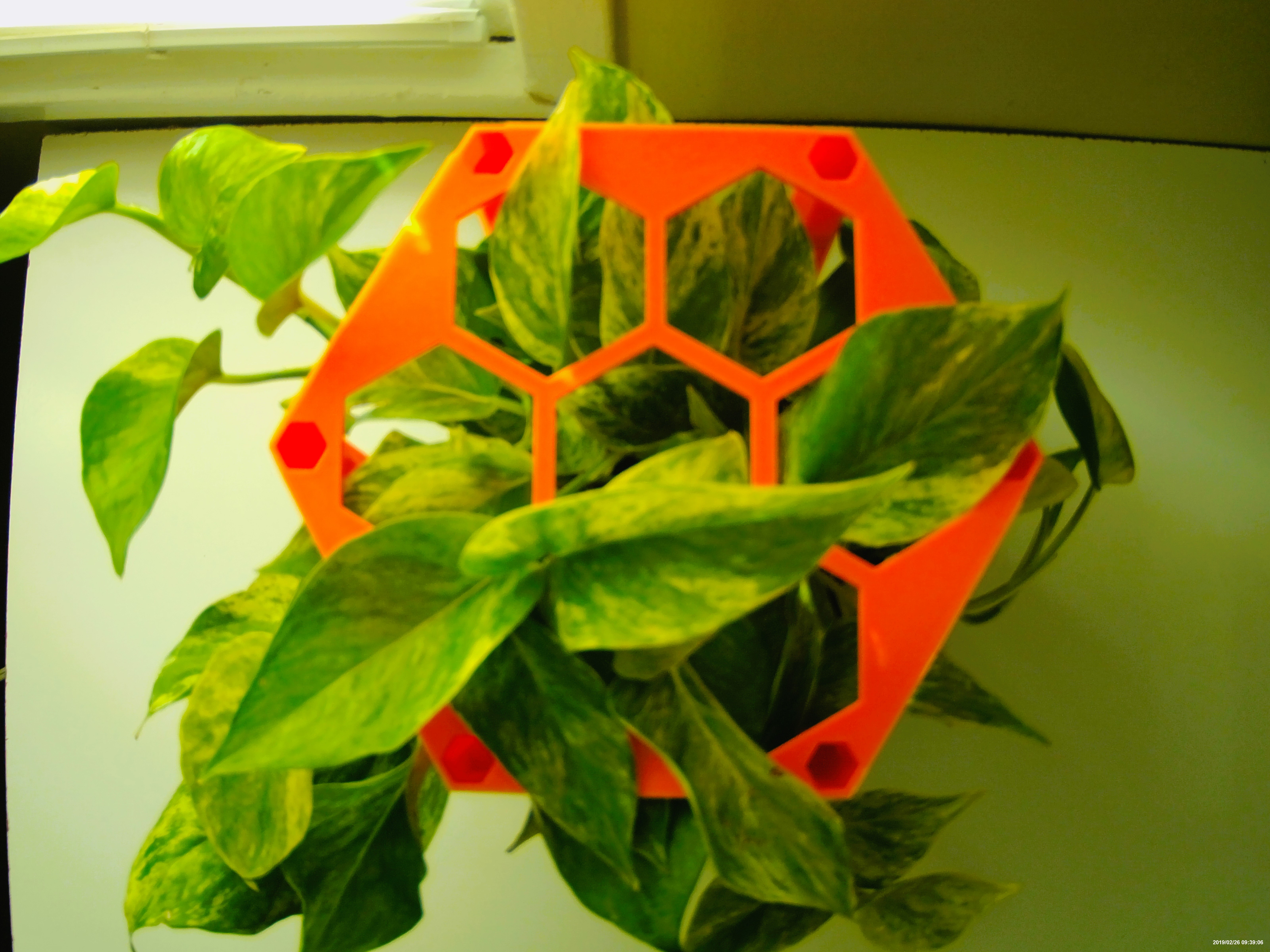 Miniatura 2 do modelo 3D Polyseum planter with stackable trellis