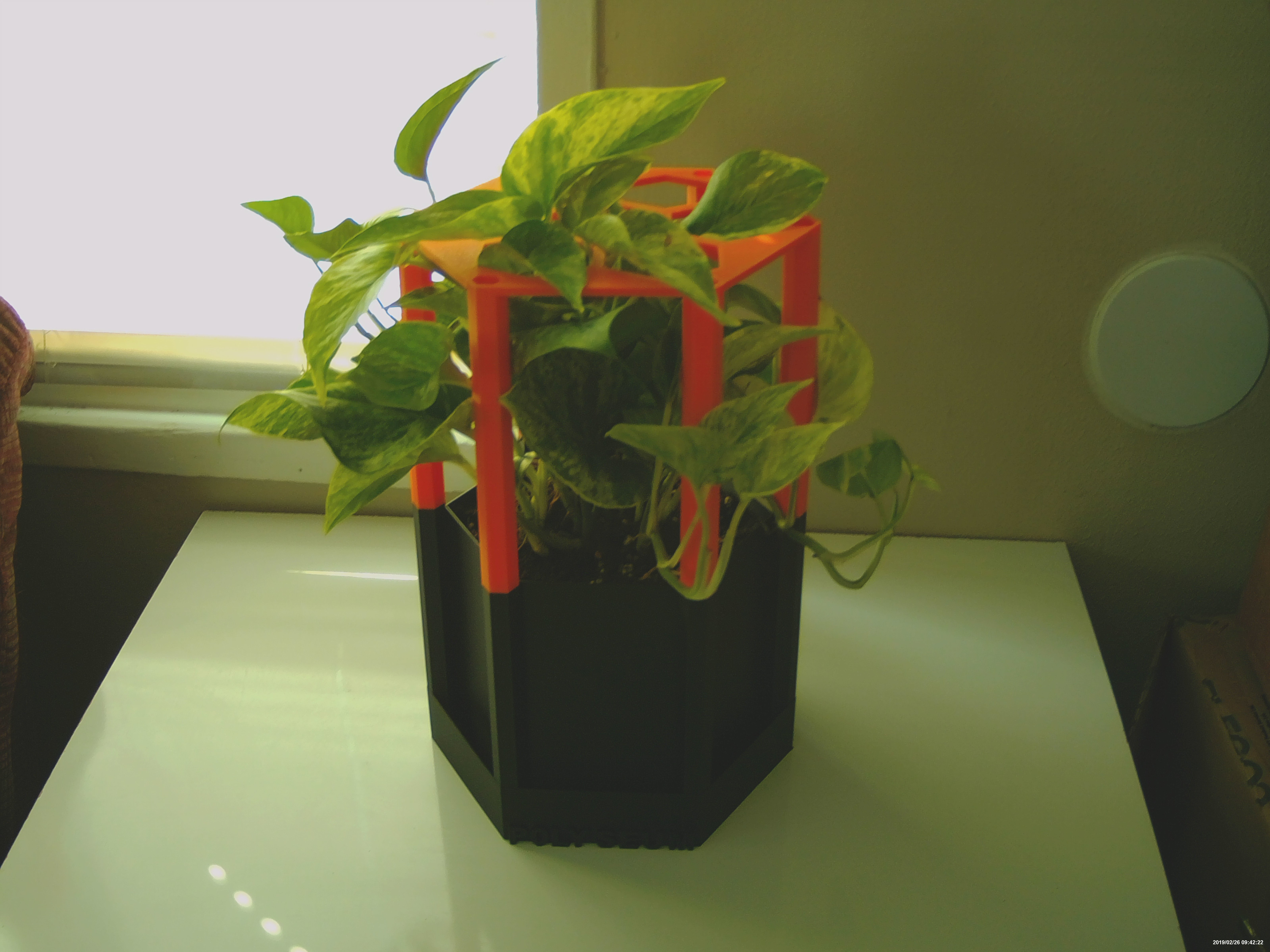 Miniatura 3 do modelo 3D Polyseum planter with stackable trellis