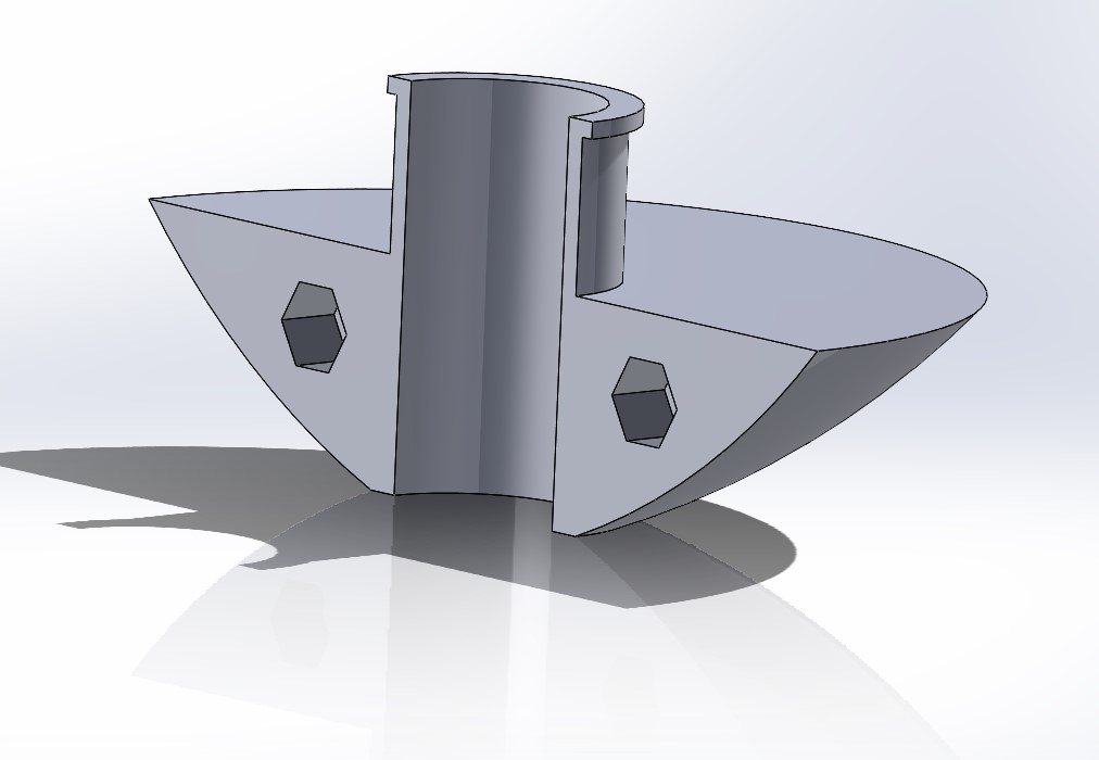 mailbox stabilizer for cylindrical post by melzein Download free STL