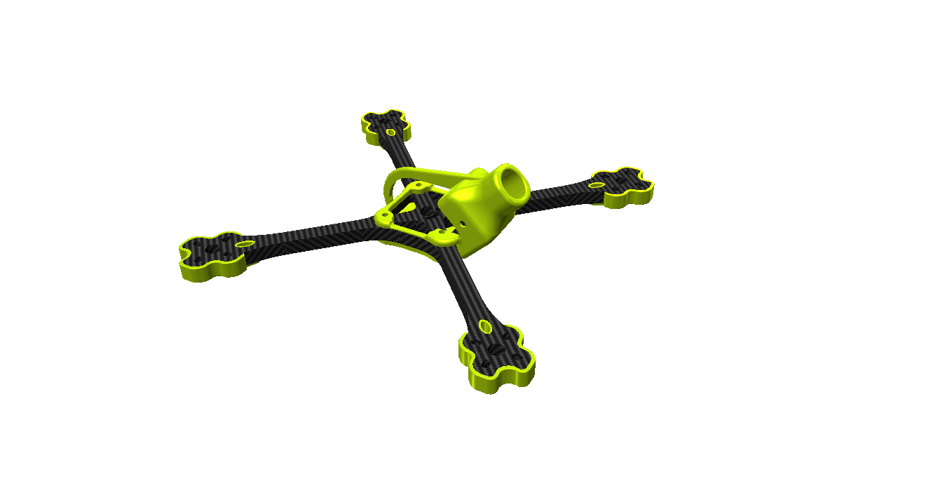 BearQuads Grizzly 5inch drone racing frame TPU parts