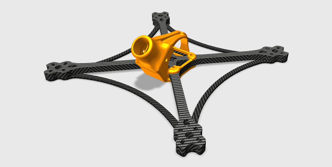 BearQuads Kodiak 6inch racing frame with braces TPU parts