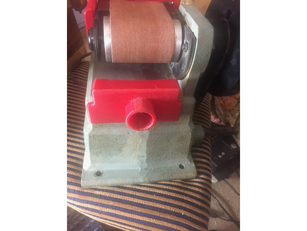 Vacuum nozzle and fence for DELTA 31-460 Belt Sander