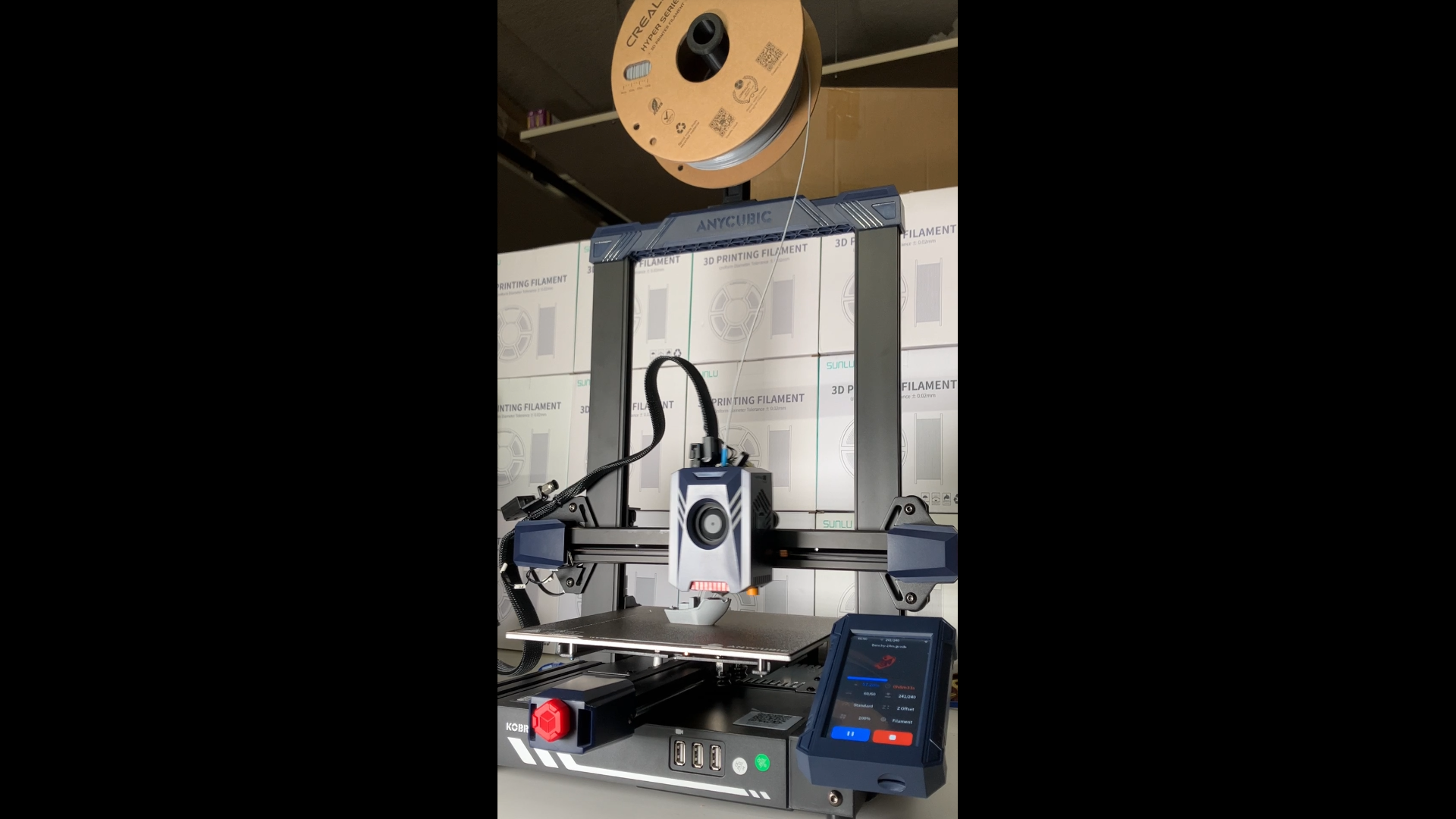 AnyCubic Kobra 2 Pro (or Kobra 2) top spool holder filament holder