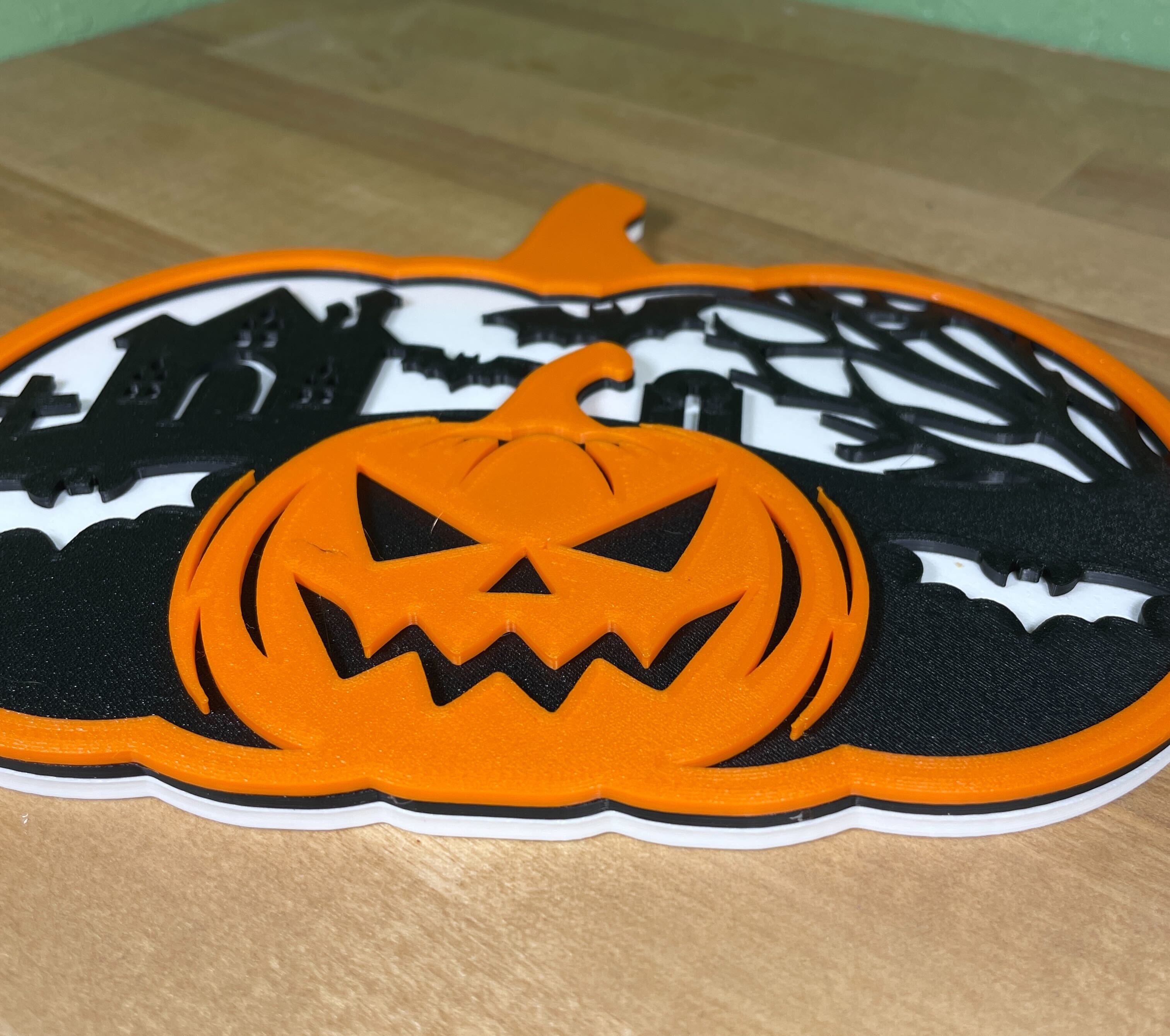 Layered Halloween Pumpkin By Threedimensions Download Free Stl Model