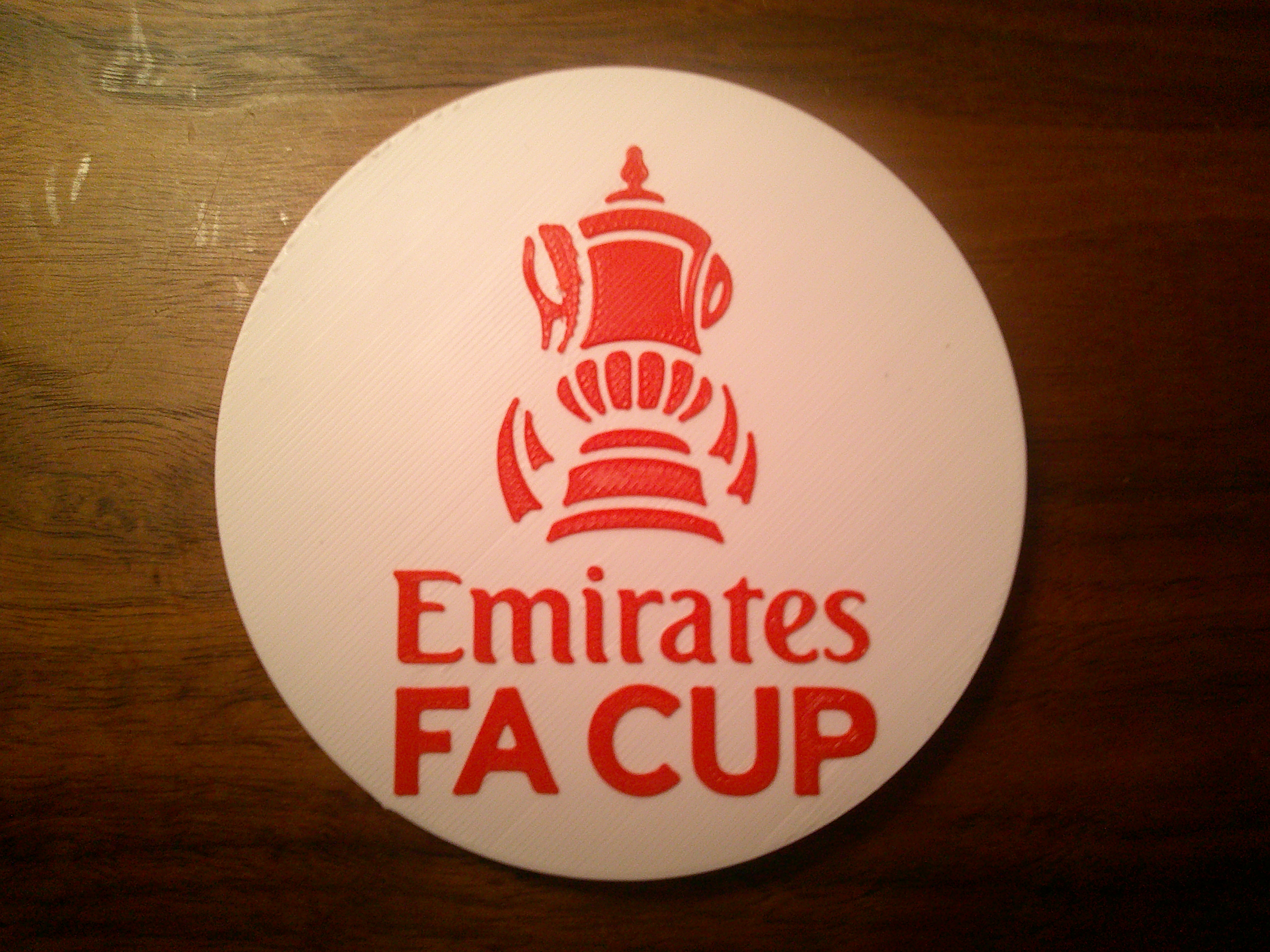 Emarites FA Cup Logo Coaster or Palque
