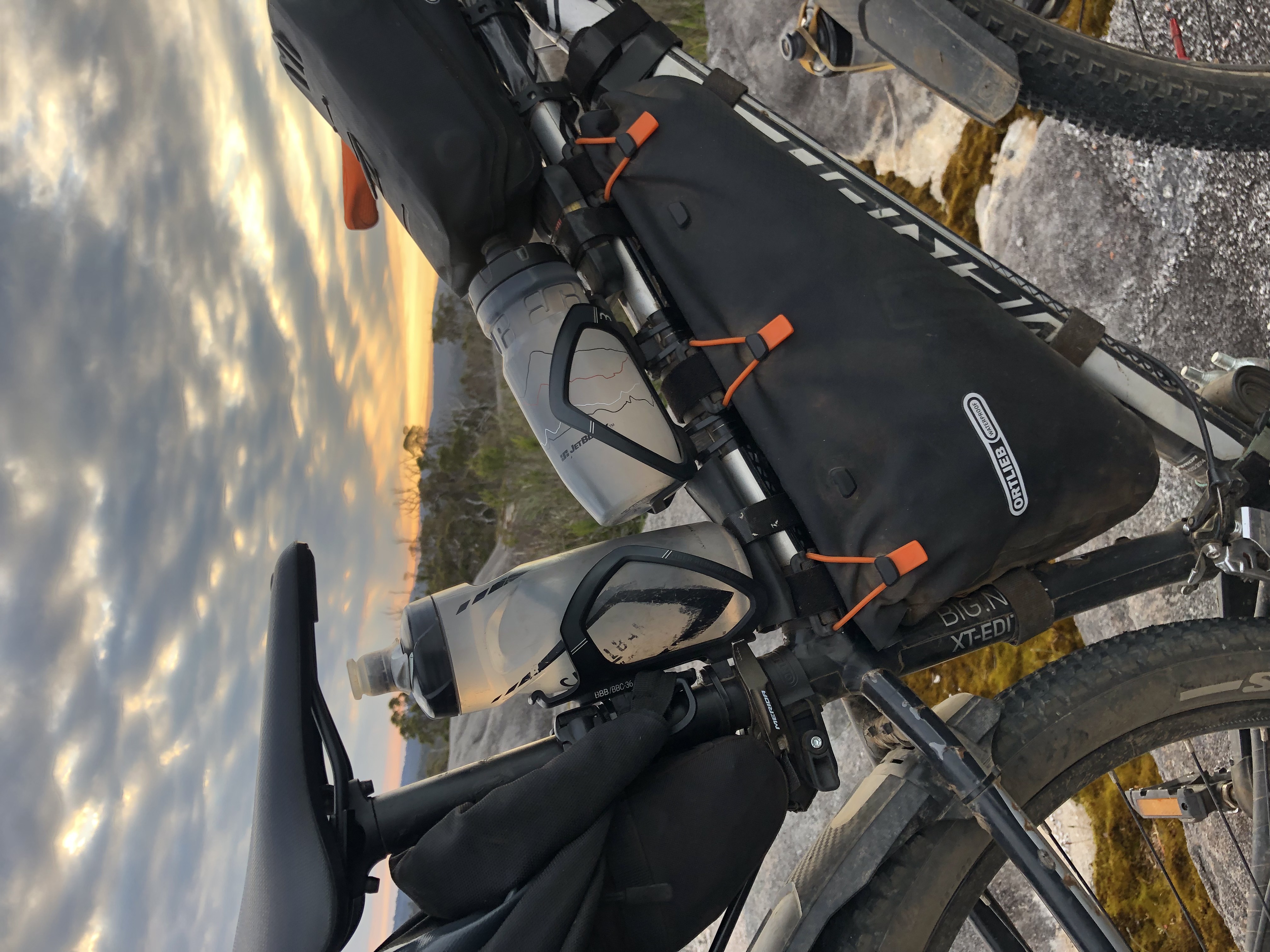 Bikepacking bottle cage and cargo mount for Tubing Multiple sizes