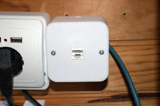 Ethernet wall socket rj45