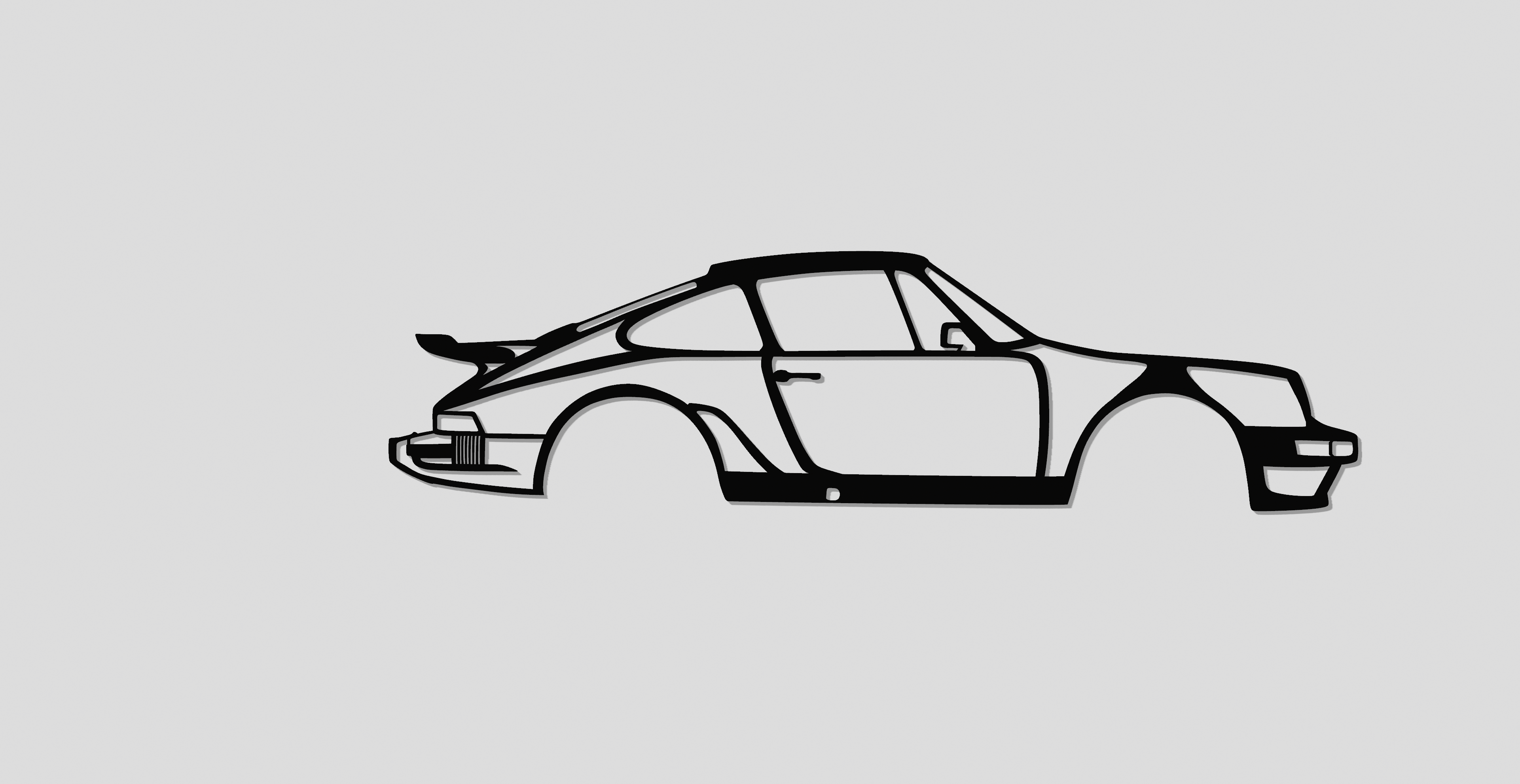 Porsche 911 2D wall art