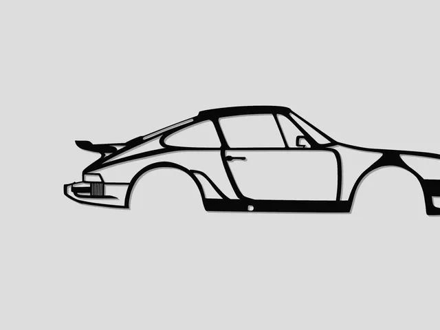Porsche 911 2D wall art